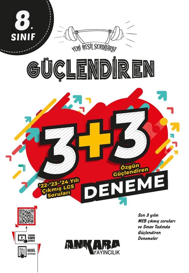Ankara Yayıncılık 8. Sınıf Güçlendiren 3+3 Deneme