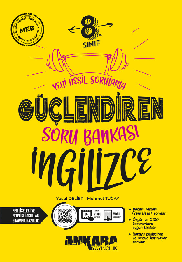 Ankara Yayıncılık 8. Sınıf Güçlendiren İngilizce Soru Bankası - Ankara Yayıncılık kitap kapağı