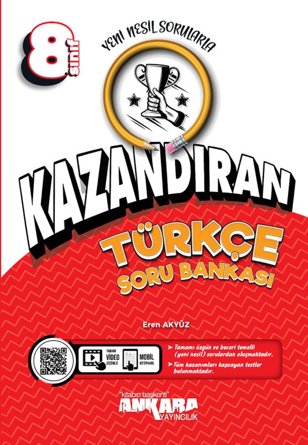 Ankara Yayıncılık 8. Sınıf Kazandıran Türkçe Soru Bankası