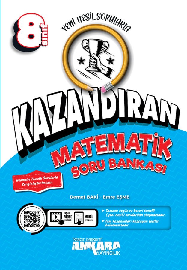 Ankara Yayıncılık 8. Sınıf Kazandıran Matematik Soru Bankası