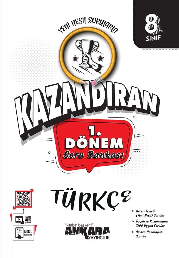 Ankara Yayıncılık LGS Kazandıran 8.Sınıf 1.Dönem Türkçe Soru Bankası