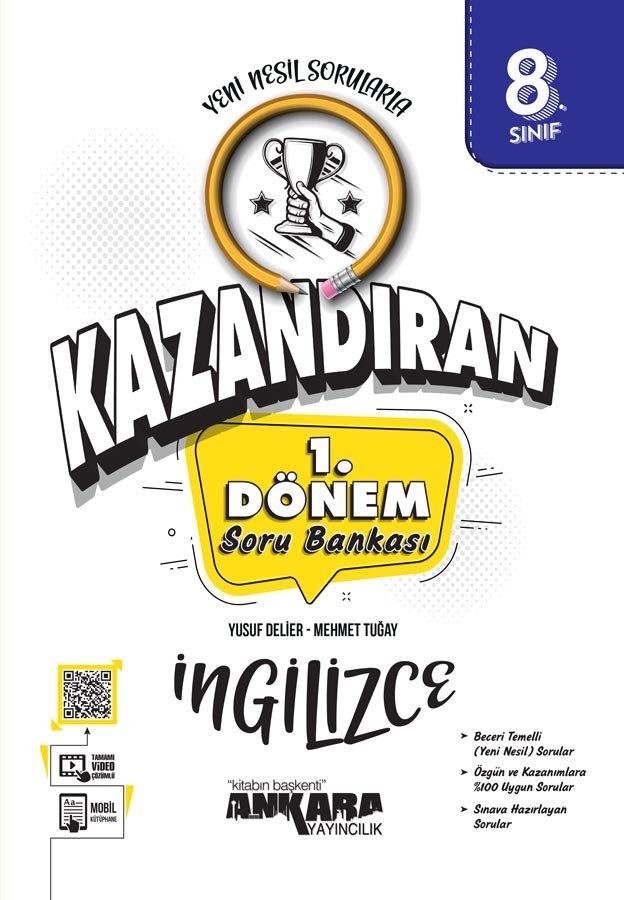 Ankara Yayıncılık LGS Kazandıran 8.Sınıf 1.Dönem İngilizce Soru Bankası