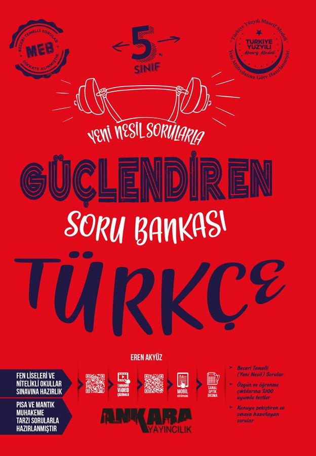 Ankara Yayıncılık 5. Sınıf Güçlendiren Türkçe Soru Bankası