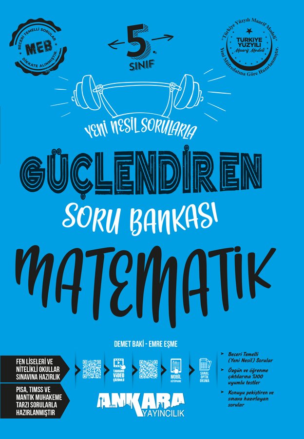 Ankara Yayıncılık 5. Sınıf Güçlendiren Matematik Soru Bankası