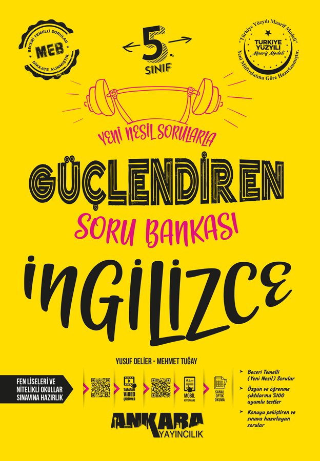 Ankara Yayıncılık 5. Sınıf Güçlendiren İngilizce Soru Bankası