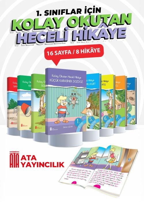 Ata Yayıncılık 2026-2027 Müfredat 1.Sınıf Maarif Model Kolay Okutan Heceli Hikaye (1. Sınıflar)