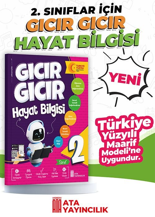Ata Yayıncılık 2026-2027 Müfredat 2.Sınıf Maarif Model 2. Sınıf Gıcır Gıcır Hayat Bilgisi