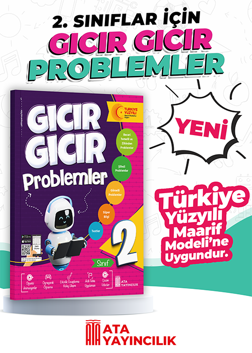 Ata Yayıncılık 2026-2027 Müfredat 2.Sınıf Maarif Model 2. Sınıf Gıcır Gıcır Problemler