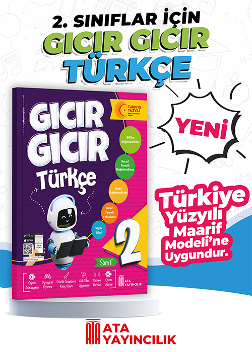 Ata Yayıncılık 2026-2027 Müfredat 2.Sınıf Maarif Model 2. Sınıf Gıcır Gıcır Türkçe