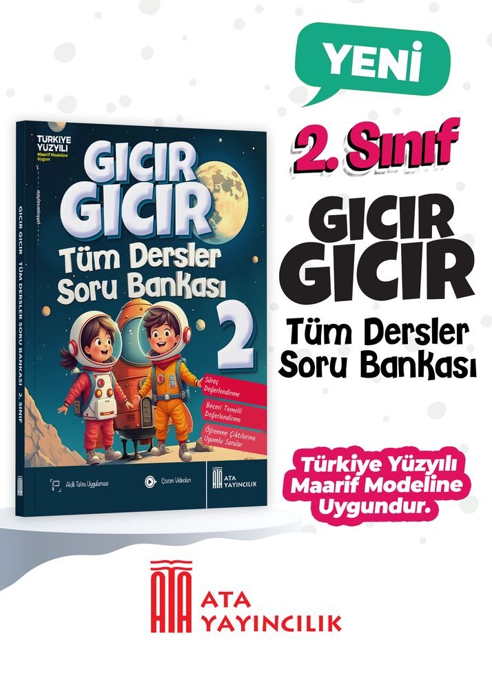 Ata Yayıncılık 2026-2027 Müfredat 2.Sınıf Maarif Model 2. Sınıf Gıcır Gıcır Tüm Dersler Soru Bankası