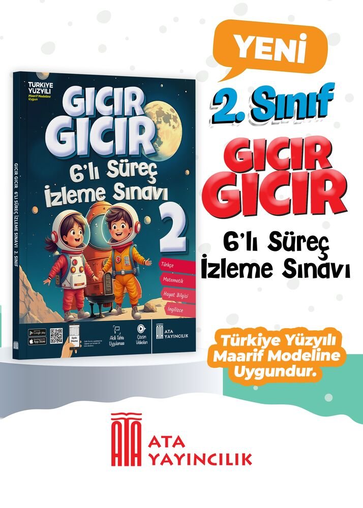Ata Yayıncılık 2026-2027 Müfredat 2.Sınıf Maarif Model 2. Sınıf Gıcır Gıcır 6'Lı Süreç İzleme Sınavı