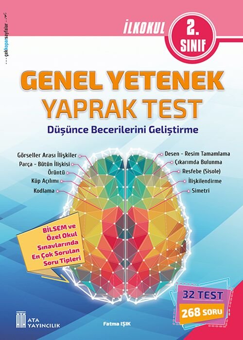 Ata Yayıncılık 2026-2027 Müfredat 2.Sınıf Maarif Model 2. Sınıf Bilsem Genel Yetenek Yaprak Test