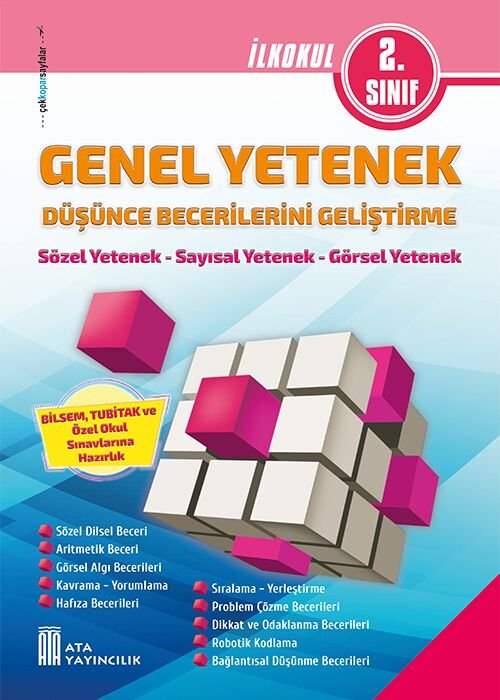 Ata Yayıncılık 2026-2027 Müfredat 2.Sınıf Maarif Model 2. Sınıf Bilsem Genel Yetenek Düşünce Becerilerini Geliştirme
