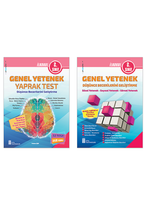 Ata Yayıncılık 2026-2027 Müfredat 2.Sınıf Maarif Model 2. Sınıf Bilsem Genel Yetenek Yaprak Test+Genel Yetenek Düşünce Becerilerini Geliştirme