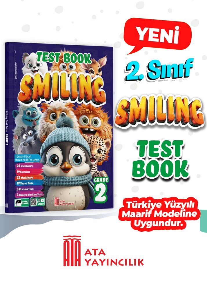 Ata Yayıncılık 2026-2027 Müfredat 2.Sınıf Maarif Model 2. Sınıf Smiling Test Book