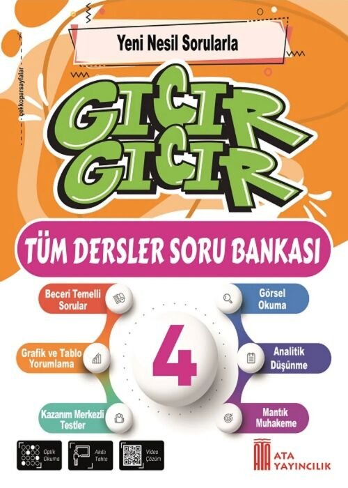 Ata Yayıncılık 2026 4. Sınıf Gıcır Gıcır Tüm Dersler Soru Bankası