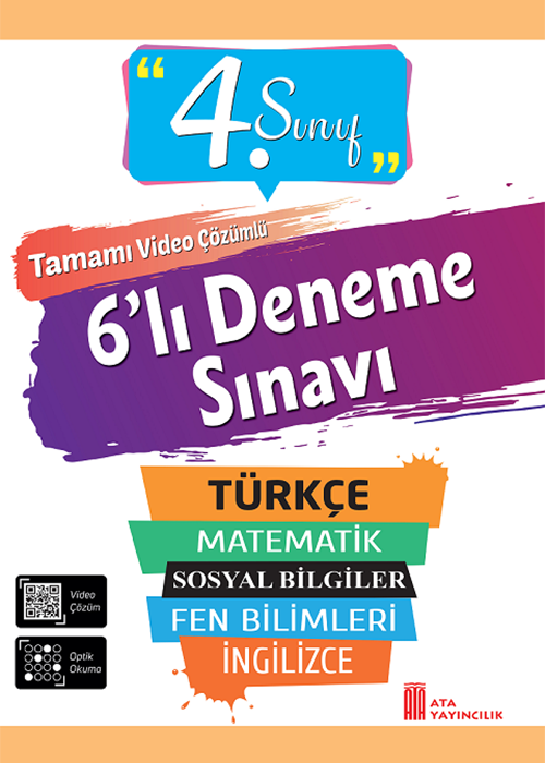 Ata Yayıncılık 4.Sınıf 2026 4. Sınıf 6'lı Poşet Deneme Sınavı