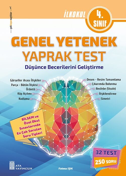 Ata Yayıncılık 2026 4. Sınıf Bilsem Genel Yetenek Yaprak Test