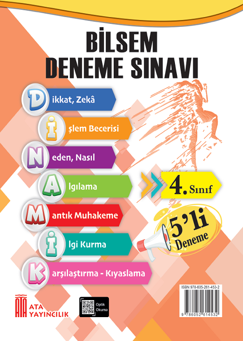 Ata Yayıncılık 2026 4. Sınıf Bilsem 5'Li Deneme Sınavı