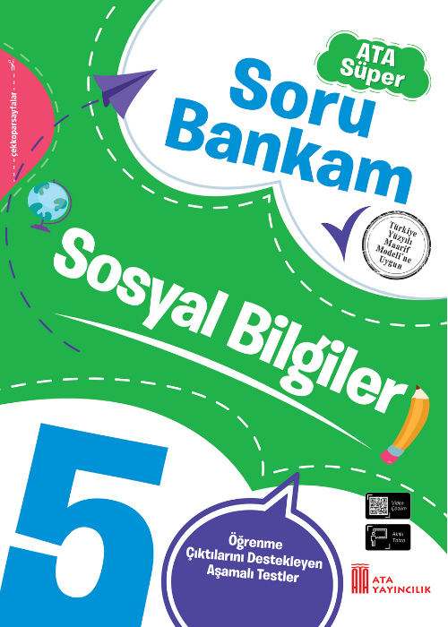 Ata Yayıncılık 5. Sınıf %100 Maarif Model 5. Sınıf Ata Süper Soru Bankam Sosyal Bilgiler