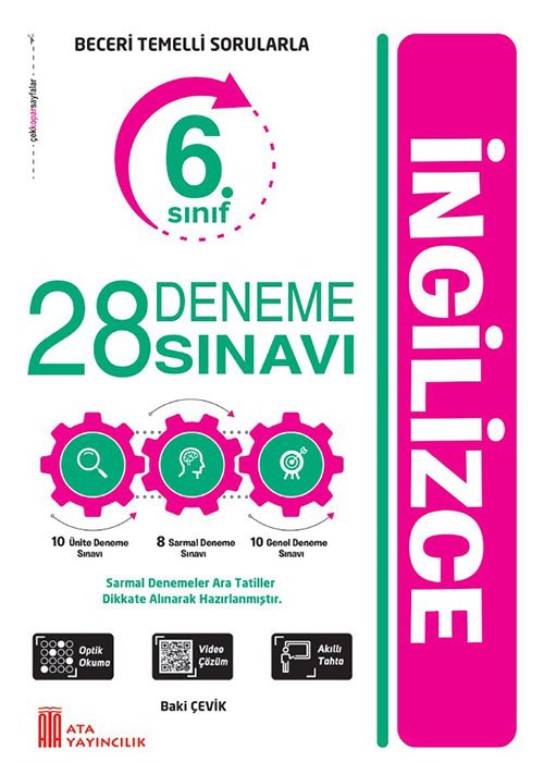 Ata Yayıncılık 6. Sınıf %100 Maarif Model 6. Sınıf 28 Deneme Sınavı İngilizce