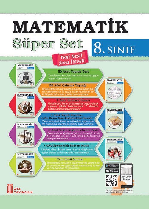 Ata Yayıncılık 8. Sınıf %MEB Uyumlu Lgs Hazırlık 8. Sınıf Matematik Süper Set