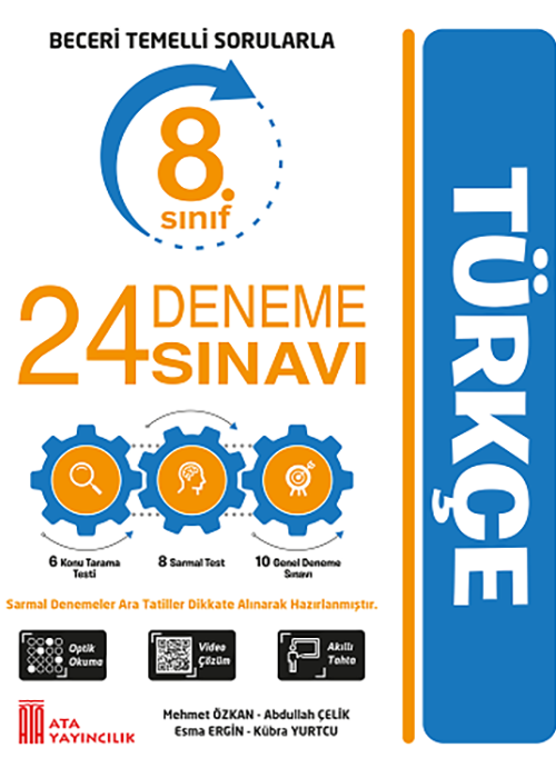 Ata Yayıncılık 8. Sınıf %MEB Uyumlu Lgs Hazırlık 8. Sınıf 24 Deneme Sınavı Türkçe