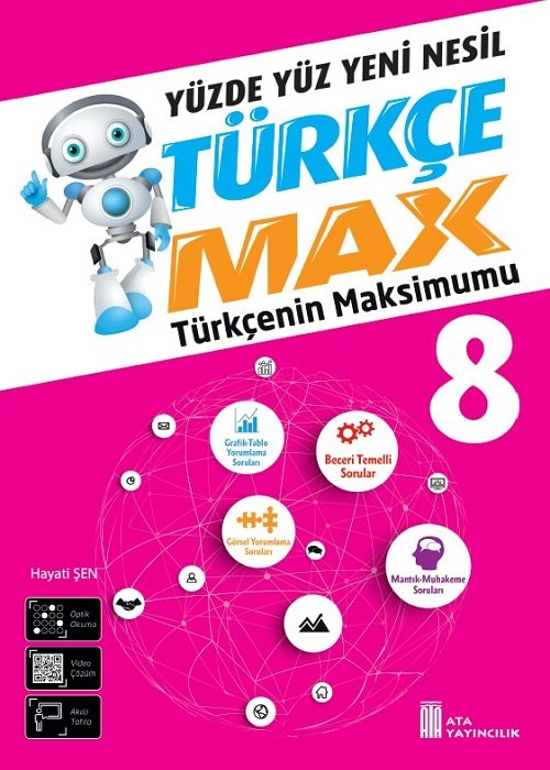 Ata Yayıncılık 8. Sınıf %MEB Uyumlu Lgs Hazırlık 8. Sınıf Türkçe Max Soru Bankası