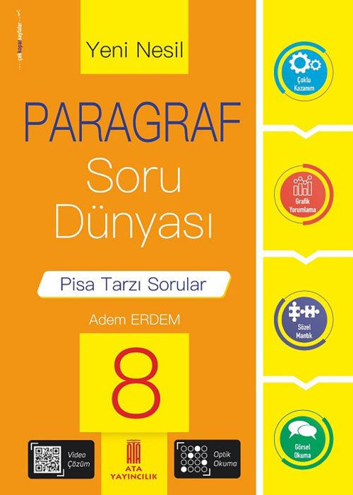 Ata Yayıncılık 8. Sınıf %MEB Uyumlu Lgs Hazırlık 8. Sınıf Yeni Nesil Paragraf Soru Dünyası