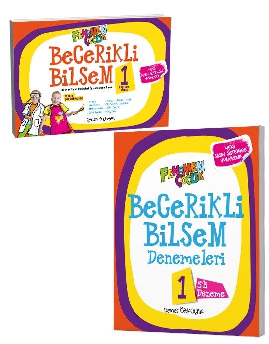 Fenomen Çocuk Yayınları 1.Sınıf Yeni Müfredat Becerikli Bilsem 1 Hazırlık Kitabı – Denemeleri