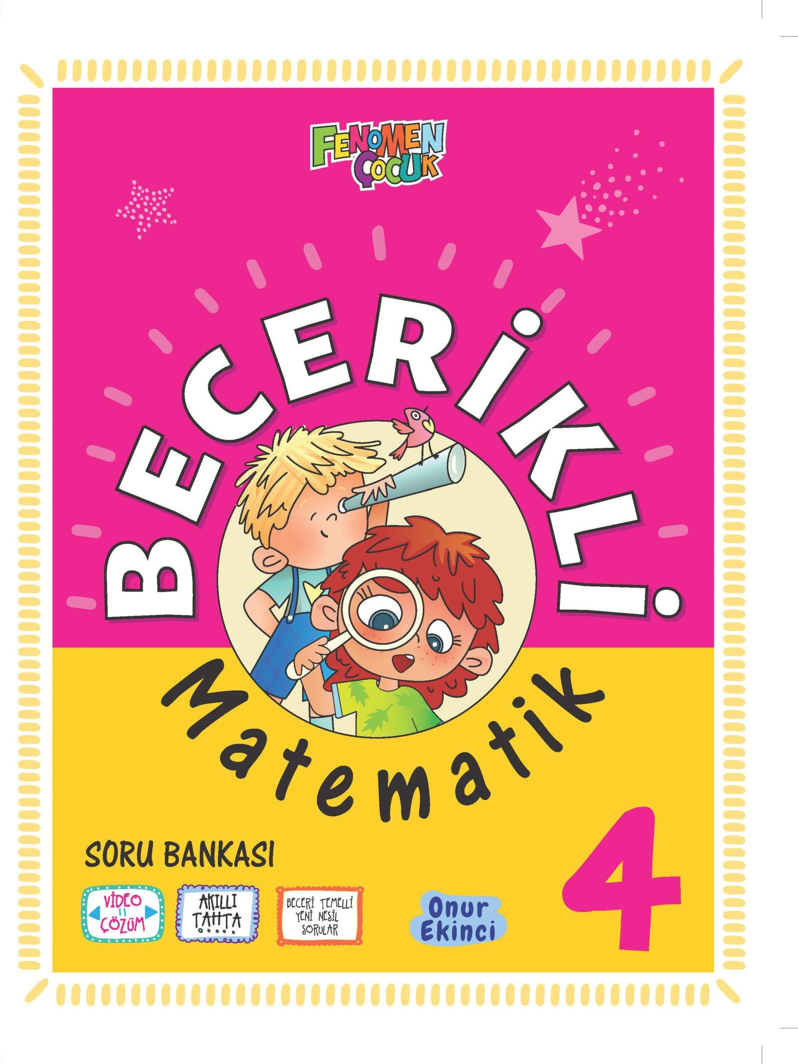 Fenomen Çocuk Yayınları 4.Sınıf Yeni Ürün Becerikli Çocuk 4 Matematik Soru Bankası