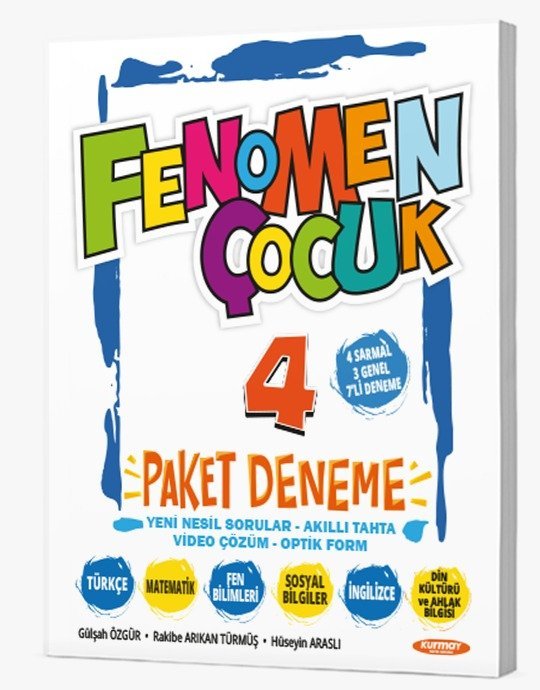 Fenomen Çocuk Yayınları 4.Sınıf Yeni Ürün 4 Tüm Dersler Paket Deneme