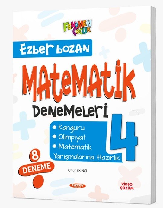 Fenomen Çocuk Yayınları 4.Sınıf Yeni Ürün 4 Ezber Bozan Matematik Denemeleri