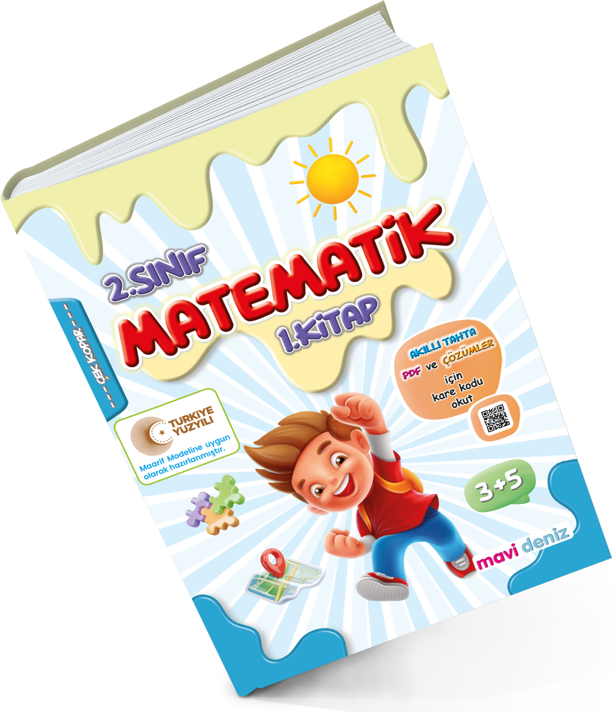 MAVİ DENİZ YAYINCILIK 2. SINIF MAARİF MÜFREDAT MATEMATİK 1. KİTAP 2025-2026 MAARİF MÜFREDATINA UYGUNDUR.