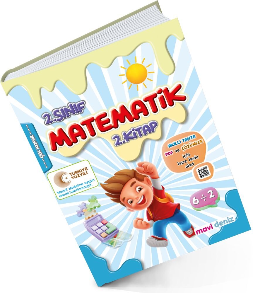 MAVİ DENİZ YAYINCILIK 2. SINIF MAARİF MÜFREDAT MATEMATİK 2. KİTAP 2025-2026 MAARİF MÜFREDATINA UYGUNDUR.
