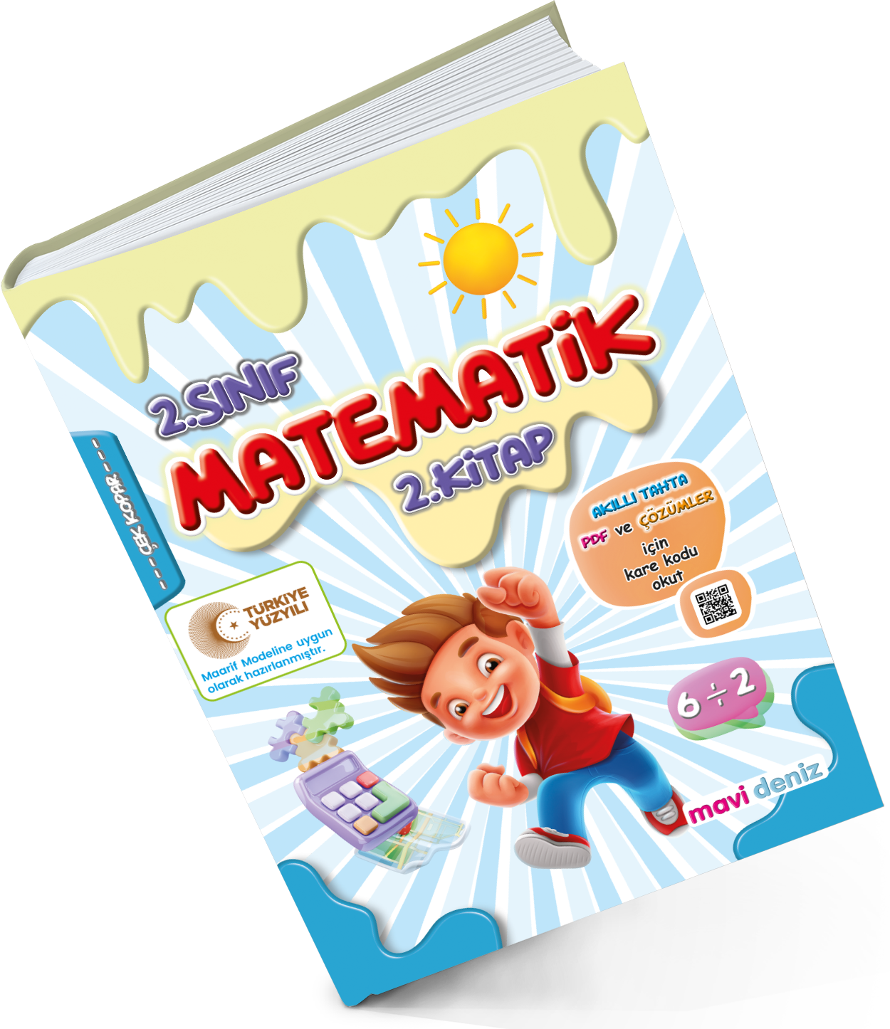 MAVİ DENİZ YAYINCILIK 2. SINIF MAARİF MÜFREDAT MATEMATİK 2. KİTAP 2025-2026 MAARİF MÜFREDATINA UYGUNDUR.
