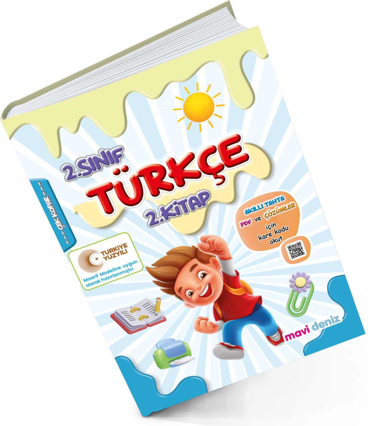 MAVİ DENİZ YAYINCILIK 2. SINIF MAARİF MÜFREDAT TÜRKÇE 2. KİTAP 2025-2026 MAARİF MÜFREDATINA UYGUNDUR.