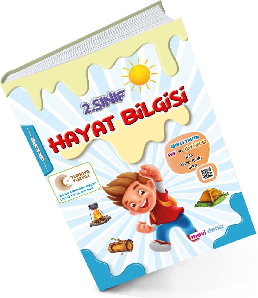 MAVİ DENİZ YAYINCILIK 2. SINIF MAARİF MÜFREDAT HAYAT BİLGİSİ 2025-2026 MAARİF MÜFREDATINA UYGUNDUR.