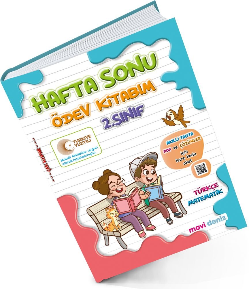 MAVİ DENİZ YAYINCILIK 2. SINIF MAARİF MÜFREDAT HAFTA SONU ÖDEV KITABIM 2025-2026 MAARİF MÜFREDATINA UYGUNDUR.