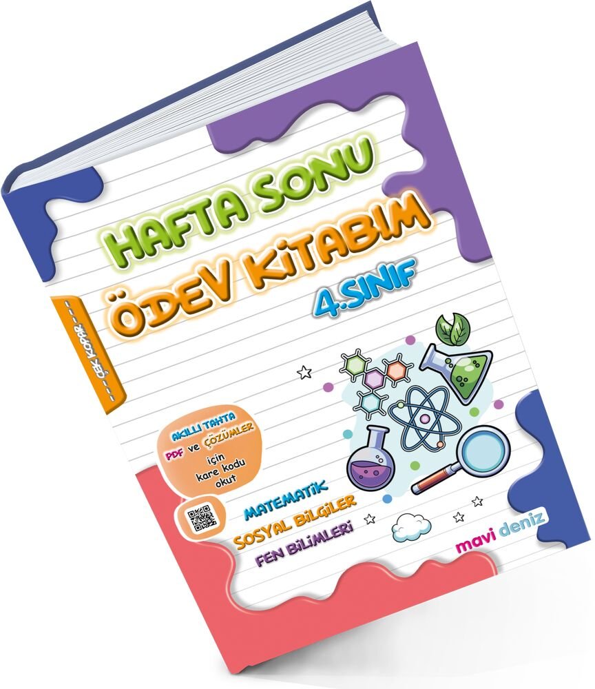 MAVİ DENİZ YAYINCILIK 4. SINIF YENİ ÜRÜN HAFTA SONU ÖDEV KİTABIM 2025-2026