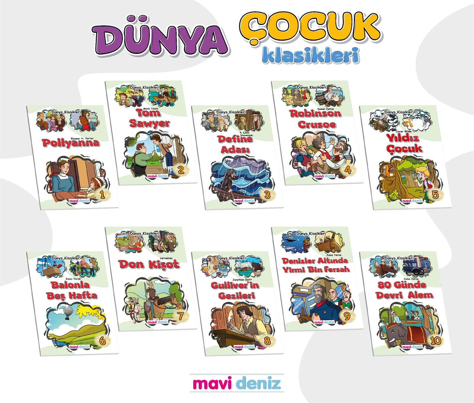 MAVİ DENİZ YAYINCILIK 4. SINIF YENİ ÜRÜN DÜNYA ÇOCUK KLASİKLERİ