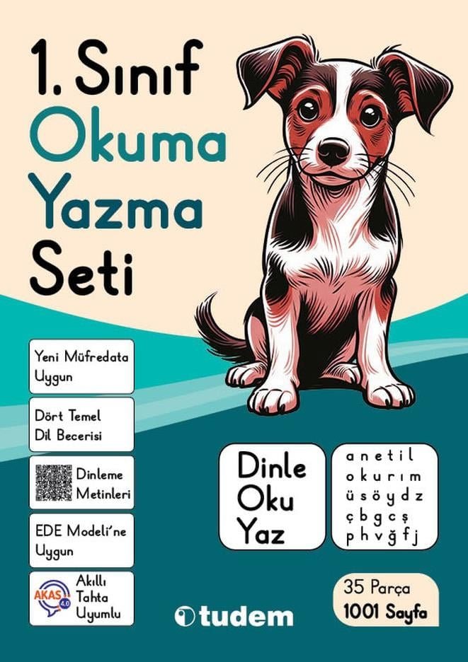 Tudem Eğitim 1.Sınıf Yeni Müfredat 1.Sınıf Okuma Yazma Seti (Dinle Oku Yaz) Öğrenci Shrink(YENİ ÜRÜN)