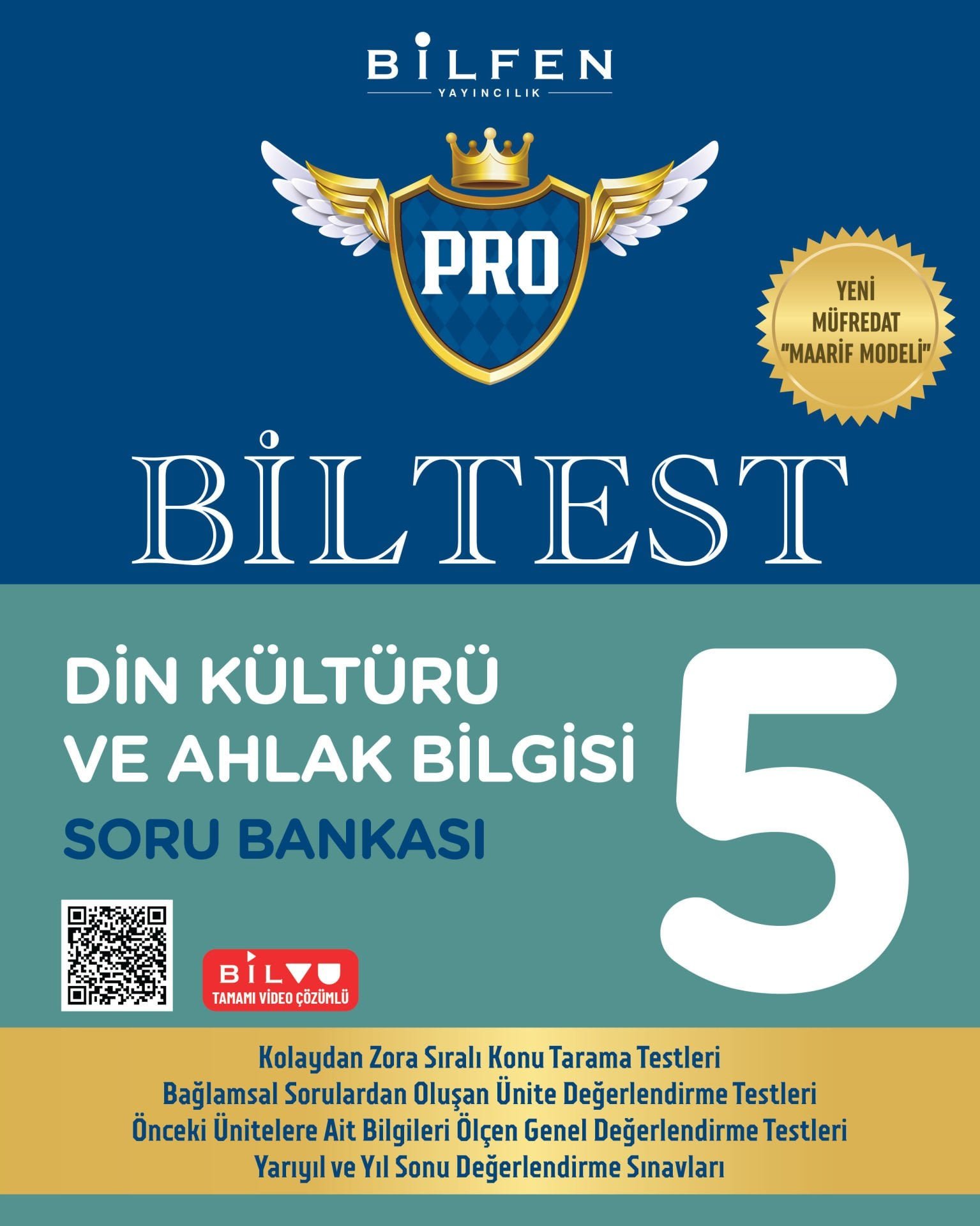 Bilfen Yayıncılık 5.Sınıf Yeni Müfredat Maarif Model PRO BİLTEST DİN KÜLTÜRÜ VE AHLAK BİLGİSİ SORU BANKASI ( YENİ )