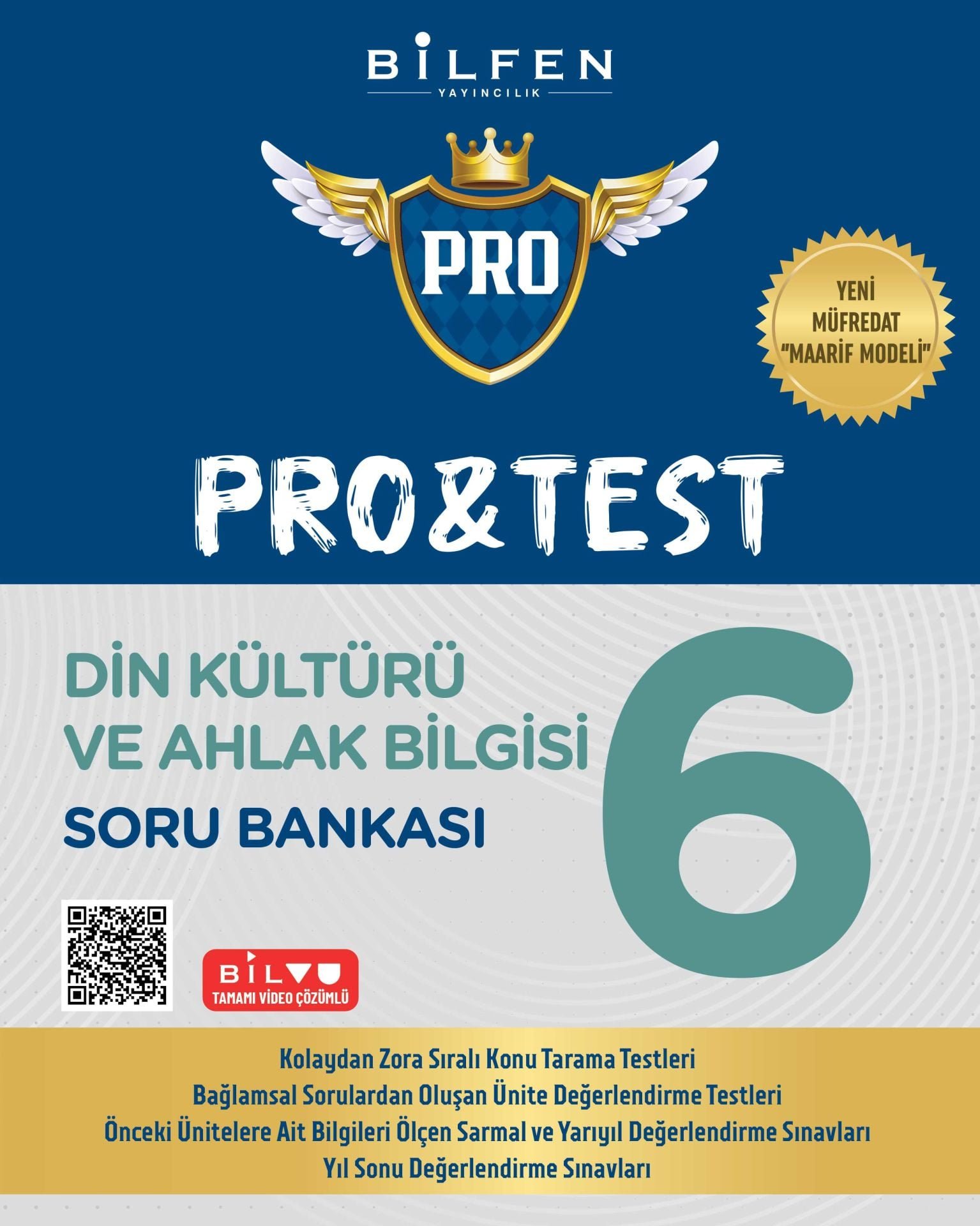 Bilfen Yayıncılık 6.Sınıf Yeni Müfredat Maarif Model DİN KÜLTÜRÜ VE AHLAK BİLGİSİ SORU BANKASI YENİ MÜFREDAT