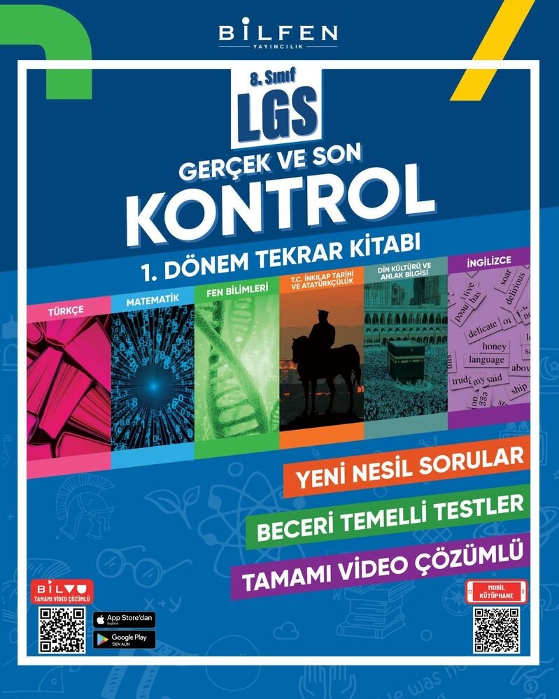 Bilfen Yayıncılık 8.Sınıf LGS Hazırlık LGS 1.DÖN. SON KONTROL KİTABI