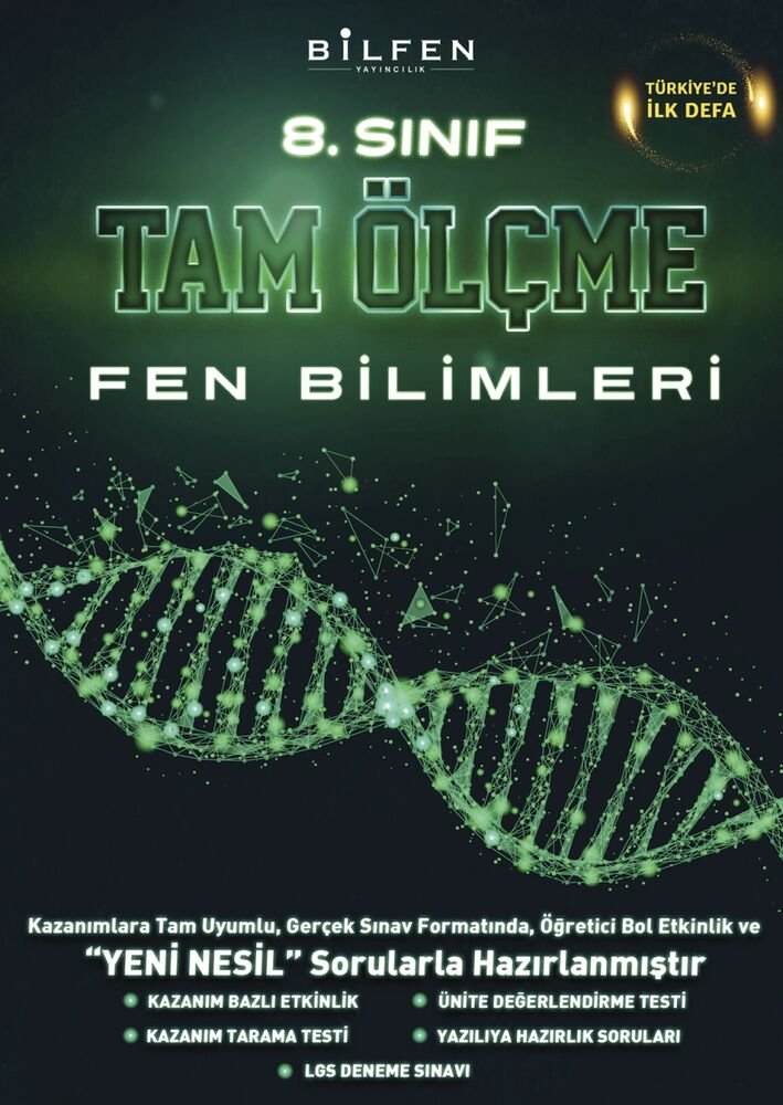 Bilfen Yayıncılık 8.Sınıf LGS Hazırlık 8. SINIF FEN BİLİMLERİ TAM ÖLÇME