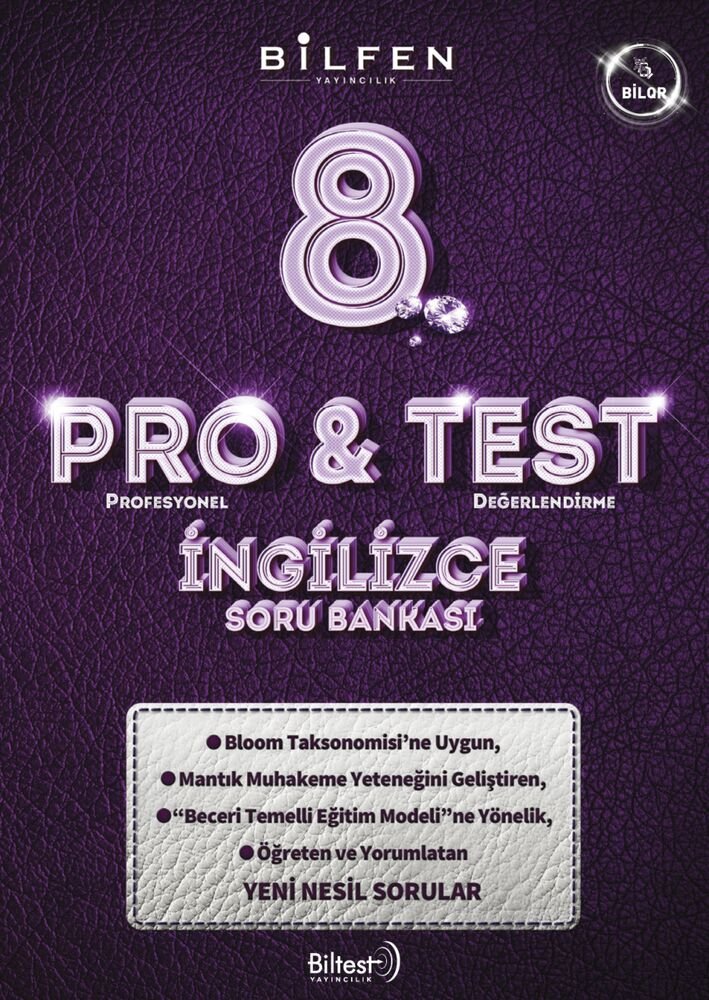Bilfen Yayıncılık 8.Sınıf LGS Hazırlık 8. SINIF PROTEST İNGİLİZCE SORU BANKASI