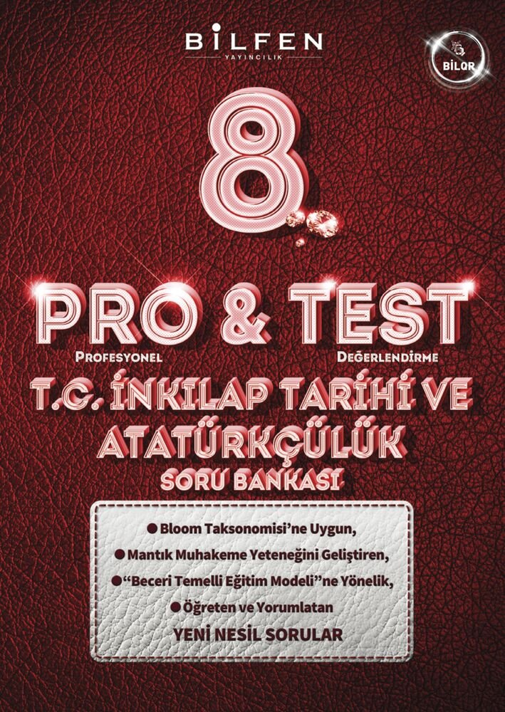 Bilfen Yayıncılık 8.Sınıf LGS Hazırlık 8. SINIF PROTEST İNKILAP TARİHİ VE ATATÜRKÇÜLÜK SORU BANKASI