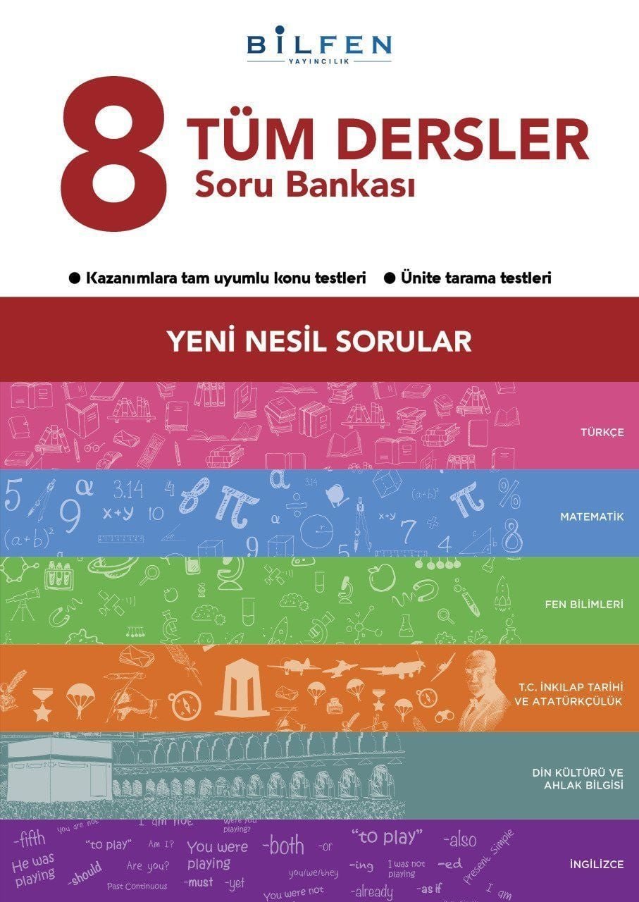 Bilfen Yayıncılık 8.Sınıf LGS Hazırlık 8. SINIF TÜM DERSLER SORU BANKASI