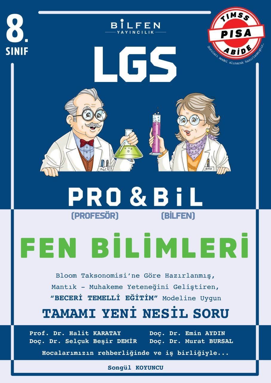 Bilfen Yayıncılık 8.Sınıf LGS Hazırlık FEN BİLİMLERİ 8 PROBİL SORU BANKASI